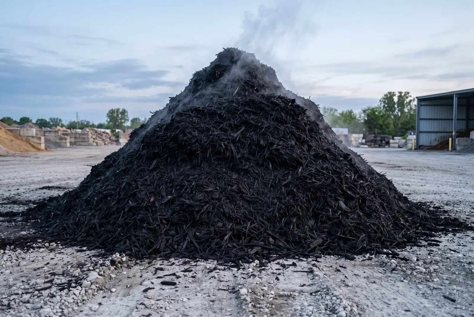 Black Shredded Mulch - Image 3