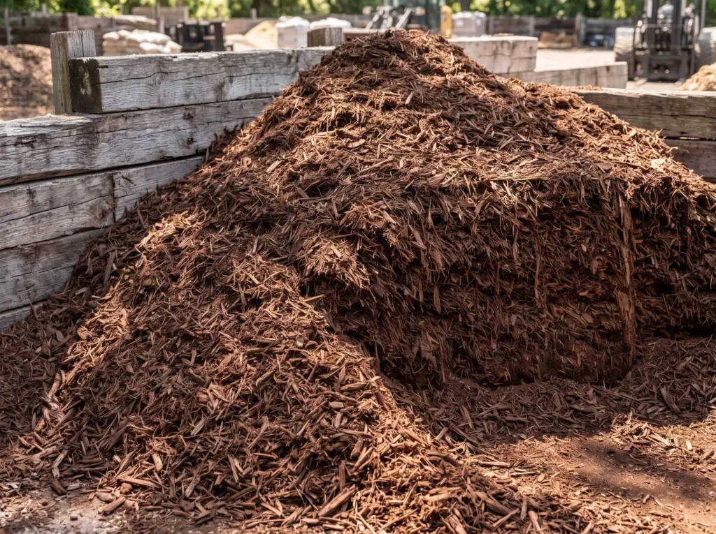 Brown Shredded Mulch Delivery in Austin, TX